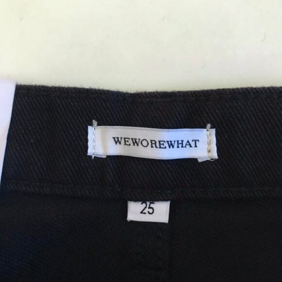 WEWOREWHAT Danielle Jeans Crystal Button Up Black Jeans Size 25 NWT NEW - Picture 6 of 9